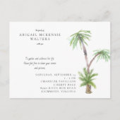 Tropische Feier zur Einladung zum Leben Postkarte (Vorderseite)