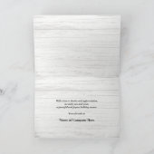 Tropische Feiertage mit Logo Feiertagskarte (Innenseite)