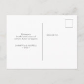 Tropische Feiertage Neue Zuhause-Moving-Ankündigun Postkarte (Rückseite)