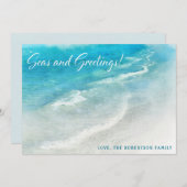 TROPISCHE FERIENKARTE | Weihnachten an der Küste (Vorne/Hinten)