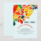 Tropische Fiesta-Einladung Einladung (Vorne/Hinten)