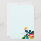 Tropische Fiesta-Einladung Einladung (Rückseite)