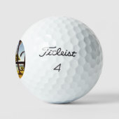 Tropische Fiji Beach Szene tpv1 gbcnm Golfball (Logo)
