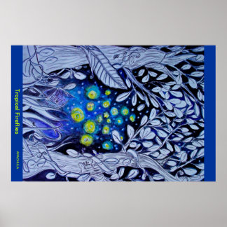 TROPISCHE FIREFLIS POSTER