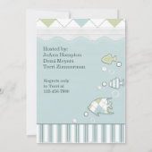 Tropische Fisch-Babyparty-Einladung Einladung (Rückseite)