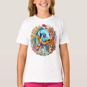 Tropische Fisch Bunte Sommerstimmung T-Shirt