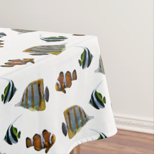 Tropische Fisch Frenzy Tischdecke (Farbe wählen)