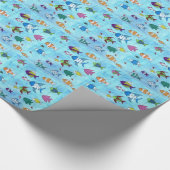 Tropische Fisch-Packpapier-Kinder Geschenkpapier (Ecke)