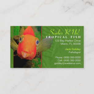 Tropische Fisch Visitenkarte