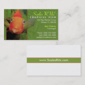 Tropische Fisch-Visitenkarte Visitenkarte (Vorne/Hinten)