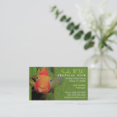 Tropische Fisch-Visitenkarte Visitenkarte (Stehend Vorderseite)