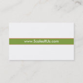 Tropische Fisch-Visitenkarte Visitenkarte (Rückseite)