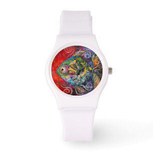 Tropische Fischbeobachtung Armbanduhr