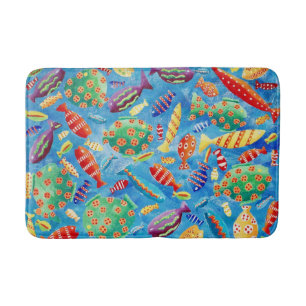 Tropische Fische Badematte