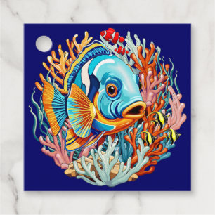 Tropische Fische Bunte Sommerstimmung Geschenkanhänger