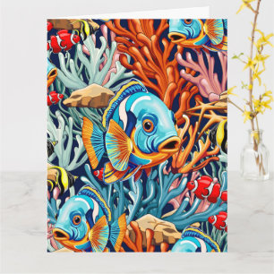 Tropische Fische Bunte Sommerstimmung Karte