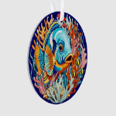 Tropische Fische Bunte Sommerstimmung Ornament (Vorderseite)
