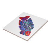 Tropische Fische entwerfen dekorative Fliese (Seite)