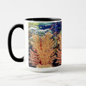 Tropische Fische farbenfrohe Korallenriff Deep Blu Tasse (Links)