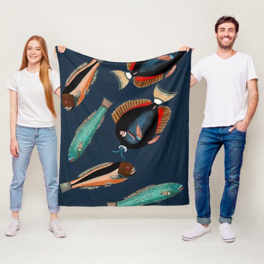 Tropische Fische Fleecedecke (Beispiel)