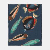 Tropische Fische Fleecedecke (Vorderseite)