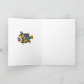 Tropische Fische in lebhaften Farben - 2 Karte (Innenseite)