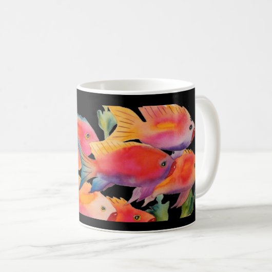 Tropische Fische Kaffeetasse (VorderseiteRechts)