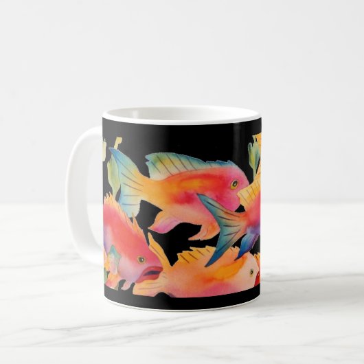 Tropische Fische Kaffeetasse (Vorderseite Links)