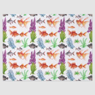 Tropische Fische Seidenpapier