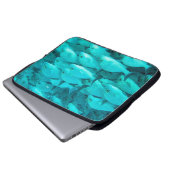 Tropische Fische und Korallenriff im Ozean in Farb Laptopschutzhülle (Vorne Knopf)