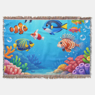 Tropische Fische unter dem Meer  Decke