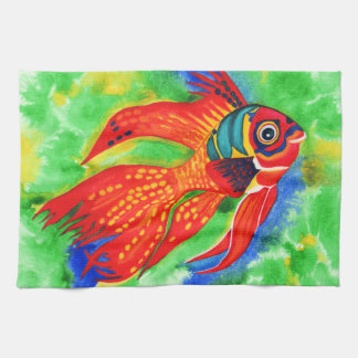 Tropische Fischentwurfsküche/Handtuch Handtuch