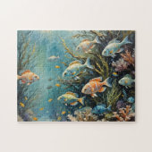 Tropische Fischfarbe Puzzle (Horizontal)
