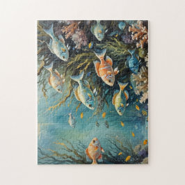 Tropische Fischfarbe Puzzle