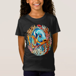 Tropische Fischfarbige Sommerstimmung T-Shirt