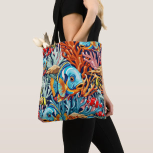 Tropische Fischfarbige Sommerstimmung Tasche