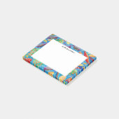 Tropische Fischgewässer Personalisiert Post-it Klebezettel (angewinkelt)