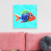 Tropische Fischkanvas Leinwanddruck (Insitu (Wohnzimmer))