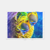 Tropische Fischkorallendecke Fleecedecke (Vorderseite (Horizontal))