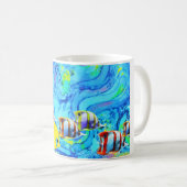 Tropische Fischkunst Kaffeetasse (VorderseiteRechts)