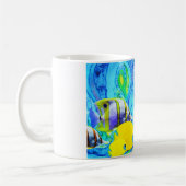 Tropische Fischkunst Kaffeetasse (Links)