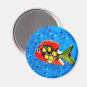 Tropische Fischmagnete Magnet (Vorderseite/Rückseite)