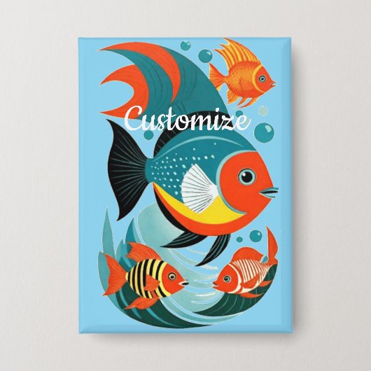 Tropische Fischsorte Thunder_Cove Button (Vorderseite)