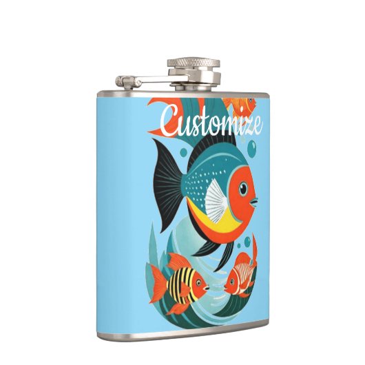 Tropische Fischsorte Thunder_Cove Flachmann (Rechts)