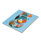 Tropische Fischsorte Thunder_Cove Fliese (Seite)