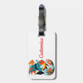 Tropische Fischsorte Thunder_Cove Gepäckanhänger (Rückseite vertikal)