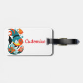 Tropische Fischsorte Thunder_Cove Gepäckanhänger (Rückseite horizontal)