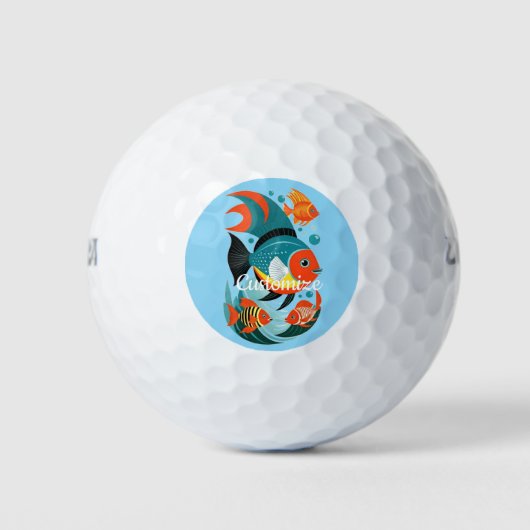 Tropische Fischsorte Thunder_Cove Golfball (Vorderseite)