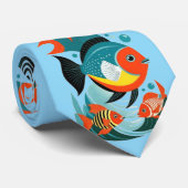 Tropische Fischsorte Thunder_Cove Krawatte (Gerollt)