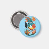 Tropische Fischsorte Thunder_Cove Magnet (Vorderseite/Rückseite)